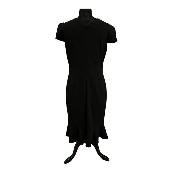 NWT Sage Collective ruffle hem black dress Sz 14 - Picture 3 of 5